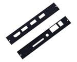 工业计算配件 These are two pieces of laser cut steel (1 mm deep) that cover the side openings of the MNT Reform laptop. Black powder coated.