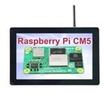 平板电脑 10.1'' Industrial HMI based on Raspberry Pi CM5, with Wifi & Bluetooth,8GB RAM, 32GB Emmc,1  WiFi antenna,1  4G module,1  4G(US) antenna,2  RS232, 2 RS4858 DI8 DO2 CAN