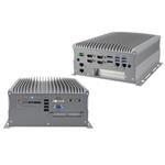 工业箱式电脑 Fanless Box System with MB220AF, w/ Intel Core i5-6500TE (2.3GHz) CPU, 4x COM, 2x 4GB memory, 1x 2.5 64GB MLC industrial-grade SSD, w/ 8 GbE ports, w/o power adaptor