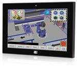 平板电脑 10.1 350cd/m 1280x800 fanless panel PC with Intel Celeron J1900 quad core 2 GHz, 802.11 a/b/g/n/ac wireless module, projected capacitive touch screen, 2GB DDR3L RAM , with AG, R14