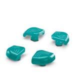 工业自动化外壳 Adapter for protecting the corners of the UCS housing; material: TPE-U; color: turquoise blue similar to RAL 5018; held in the screw holes of the housing