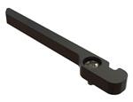机架和机柜配件 Ejector, 2" L, for 6U, 7075-T6 Aluminum, Left Hand, Black Anodize, Injection