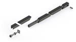 机架和机柜配件 Wedgelock, Aluminum, Black Anodized, 0.225x0.225x0.2.80 Inch