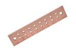 机架和机柜配件 Ground Bar, 16 Holes, Copper, Bare, 10" L, 2" W, 0.25" H, 0.25" Thickness