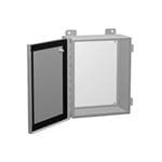 电气外壳 NEMA 12 Mild Steel Continuous Hinge Door w/ Clamps 10 x 8 x 6"