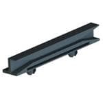 机架和机柜配件 Card Guie,Hrzntl,Snap In,Black,4 in
