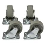 机架和机柜配件 Caster Set 4, Medium Swivel 600 Lbs Limi