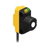 光电传感器 WORLD-BEAM QS18U: Ultrasonic TEACH mode; Range: 50-500 mm; Input: 12-30 V dc; Output: PNP; 150 mm (6 in) 4-pin M8 Pigtail QD