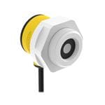 光电传感器 U-GAGE T30U Series: CRFV Coating W/Flange; Range: 150 - 500 mm; Input: 12-24 V dc; Discrete PNP Output: Analog Output 4-20 mA; 2 m (6.5 ft) Cable