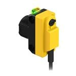 光电传感器 WORLD-BEAM QS18 Series: Convergent; Focal Point: 15 mm; Input: 10-30 V dc; Output: Complementary Solid-State PNP; 150 mm (6 in) M12 Pigtail QD