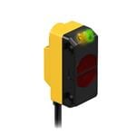 光电传感器 WORLD-BEAM QS18 Series: Divergent Diffuse; Range: 100 mm; Input: 10-30 V dc; Output: Complementary Solid-State NPN; 150 mm (6 in) M12 Pigtail QD