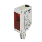 光电传感器 Photoelectric background / foreground suppression, Class 1 visible red laser, 600mm sensing range, teach button, PNP, NO, M8 4-pin connector, IO-Link, plastic housing, IP67