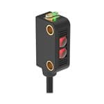 光电传感器 WORLD-BEAM DQ12 Series: Fixed-Field; Range: 50 mm Cutoff; Input: 10-30 V dc; Output: LO (Light Operate) Bipolar: 1 NPN; 1 PNP; 150 mm (6 in) 4-pin M8 Pigtail QD; Black Housing
