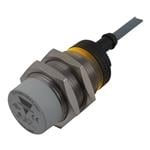 近程传感器 Inductive proximity sensor, M30 Nickel-Plated Brass, 2m cable, Sn 15mm, Non-flush mount, Short body, NPN NO output, Supply voltage 10-36Vdc, Max output current 200 mA, Max switching frequency 1 kHz, Operating temperature -25C - +70C, IP67