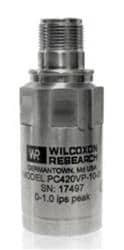 振动传感器 Top exit, 85 C, 4-20 mA ( 5% @ full scale) proportional to Velocity, RMS, 2.0 ips (50.8 mm/sec), MIL-C-5015 connector.