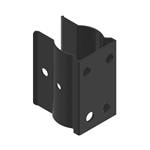 传感器硬件与配件 Bracket: One-piece bracket for mounting to 28 mm diamiter pipe; Black-painted steel; Requires SMBPVA..C for mounting at an angle +/- 90 deg