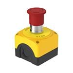 紧急停止开关/急停开关 22 mm Metal E-Stop Button Kit; Kit Includes: 40 mm Actuator on Metal Shaft; Metal Mounting Adapter, 1 NC & 1 NO Contacts; 70 mm x 70 mm x 56 mm Plastic Enclosure, E-Stop Legend