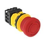 紧急停止开关/急停开关 SSA-EB1 30 mm Mount Emergency Stop Push Button; Non-Illuminated Base; 40 mm Actuator; IP65; Contacts: 2NC/2NO; 8-pin M12 Integral QD