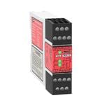安全继电器 Safety Relay Module for Safety Light Curtain/Scanner/E-Stop/Interlock; Supply Voltage: 24 V ac/dc; Safety Input: 1 Dual/Single Channel; Safety Output: 2 NO, 7 A; Aux Output: 1 NC, 7 A; Terminal Block: Removable; Width: 22.5 mm; Self-Checking Circuit