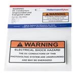 标签和工业警告标志 WARNING DC COND ENG 10/PK