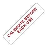 标签和工业警告标志 CAL BEFORE EACH USE Sold by Pack of 160