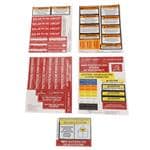 标签和工业警告标志 SOLAR LABEL VALUE PKG RED/ORG