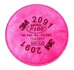 PPE安全设备/上锁挂牌 Particulate Filter, Pink, Sold per bag (2 filters per bag)