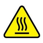 标签和工业警告标志 Warning Label, Vinyl, Hot Surface Symbol