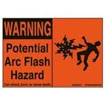 标签和工业警告标志 Adhesive Sign, Polyester, WARNING Header