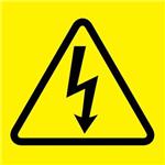 标签和工业警告标志 Electrical Symbol, Vinyl Cloth, 'Electri