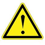 标签和工业警告标志 ISO Label, Vinyl,'Risk of Danger symbol'
