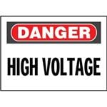 标签和工业警告标志 Adhesive Sign, Polyester, 'Danger High V