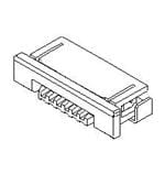 FFC & FPC连接器 1.0 FPCZIFSMTR/ABtm Au24CktEmbsTpPkg