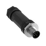 环形公制连接器 Connector, Field Wireable, M12, 5-pin Str Male, 22 AWG 4-6mm Cable, Slide Lock