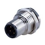 环形公制连接器 Solder Type,Front Fasten PG9,D-Code 4PIN ,Screw Copper alloy