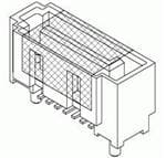 I/O 连接器 HIGH SPEED CONN.1.27 1.27 PITCH VERT. SMT