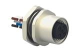 环形公制连接器 M12,FRONT MOUNTING,FEMALE,A,4P,0.5M WIRE