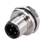 环形公制连接器 Solder Type,Rear Fasten PG9,D-Code 4PIN ,Screw Copper alloy