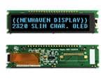 OLED显示器和配件 2x20 Blue Slim Character OLED