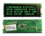 OLED显示器和配件 4x20 Green Slim Character OLED