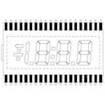 LCD 数值显示模块 .5" 3.5 Digit TN REF