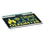 OLED显示器和配件 Graphic OLED Yellow 128x64 w/o glass