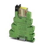 工业继电器 PLC-INTERFACE consisting of a relay base and plug-in safety relay with force-guided contacts in accordance with DIN EN 61810-3 Screw connection 2 changeover contacts forcibly actuated Input voltage: 24 V AC/DC