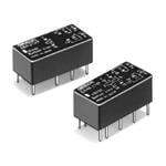低信号继电器 - PCB ThruHole Sealed 1A DPDT 18VDC 200mW