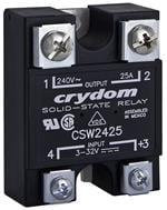 固态继电器(SSR) SSR Relay, Panel Mount, IP00, 280VAC/25A, 3-32VDC, Zero Cross, w/Standoffs