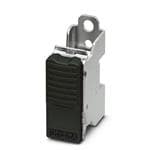 DIN导轨式接线端子 Shield connection clamp width: 14.4 mm height: 30.9 mm color: black mounting type: Mounting plate