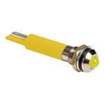 LED面板上的指示器 3mm Yellow Diff Lens IP54 Panel Mnt. Ind