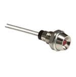 LED面板上的指示器 5mm Red Dif Lens Mtl Panel Mnt Ind.