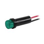 LED面板上的指示器 Wire Leads Hi Hat Green 12VDC