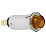 面板安装指示灯 PMI RND .5" Neon 125V Tab AMB Hi-Hat